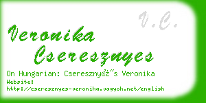 veronika cseresznyes business card